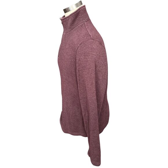 Nautica Men Sz Large, Mock Neck 3/4 Zip Knit Sweater, Heavy, Oversized, Baggy - Picture 3 of 7